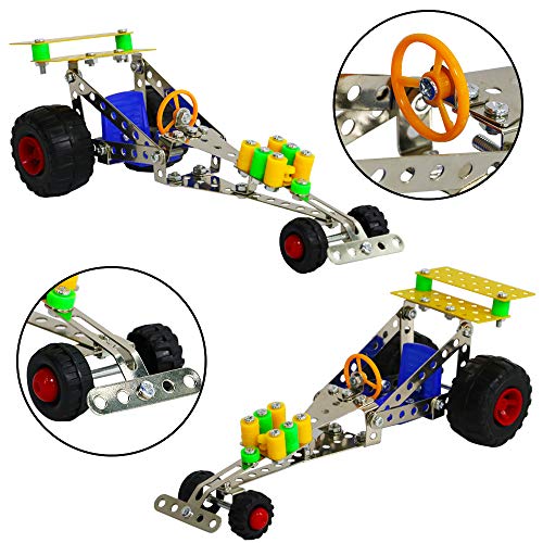 deAO Vehículos Puzle Die Cast Montar y Desmontar Conjunto de Coches Diseñados en Metal de Aleación Kit de Montaje y Construcción de 291 Piezas Incluye Herramientas y Manual