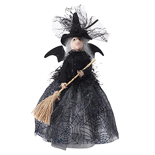 Decoración de Brujas, muñecas de Halloween, muñeca de Bruja navideña con Base cónica Decoración de atmósfera mágica, Figura Coleccionable de Bruja de la Cosecha de otoño de Halloween