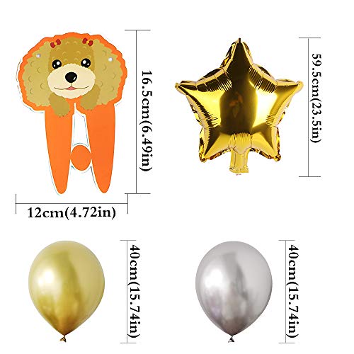 Decoración de Cumpleaños para Perros, Banner de Cumpleaños para Perros, Fiesta de Cumpleaños Temática para Mascotas, Globo de Cumpleaños para Mascotas, para Celebrar Cumpleaños de Mascotas