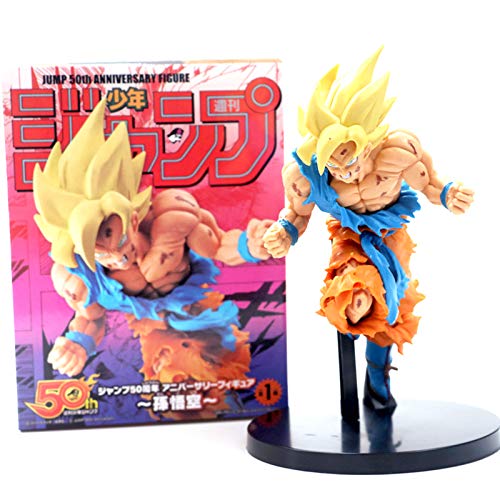 DEERO Dragon Ball Z Son Goku Figura de acción Super Saiyan Assault PVC Dragon Ball Z Modelo DBZ Colección Modelo (A Real Boxed)