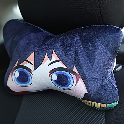 Demon Slayer Kimetsu No Yaiba para Tomioka Giyuu Almohada De Coche Anime Felpa Almohada De Dibujos Animados Sofá Sala De Estar Dormitorio Dormitorio DecoracióN 25cm