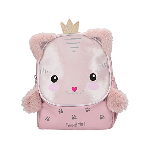 Depesche Depesche-DP-0011466 Mochila 11466 Princess Mimi Cat Lou, Aprox. 26 x 21 x 10 cm, con Orejas y Patas de Peluche Suaves y mullidas, Color Rosa