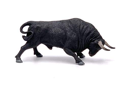 Deqube- Bravo Zaino Embistiendo Figura de Toro, Color Negro, 17x8x4,2 (1)