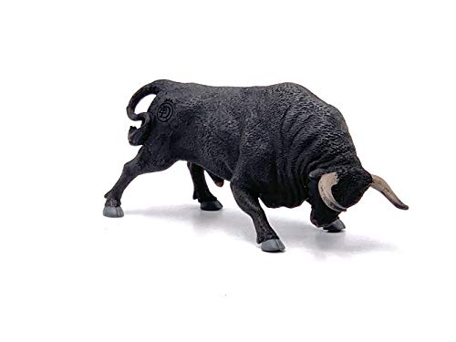 Deqube- Bravo Zaino Embistiendo Figura de Toro, Color Negro, 17x8x4,2 (1)