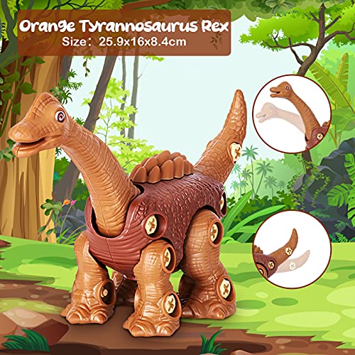 Desmontar Juguetes de Dinosaurios para niños, Juguetes de Dinosaurios para niños Que aprenden Juegos de construcción de Edificios educativos con Herramientas de 3 a 8 años de Edad