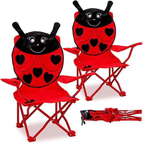 Deuba Set de 2 sillas Multifuncionales Beetle Plegables con reposabrazos para niños máx 50kg/Silla