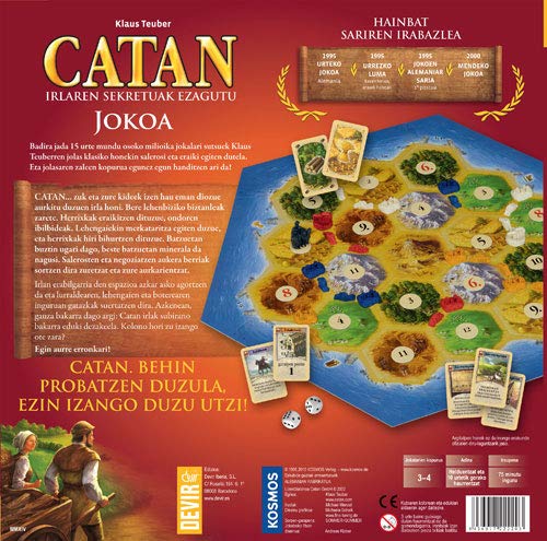 Devir - Catan, juego de mesa (BGCATEUSK) - Idioma euskera