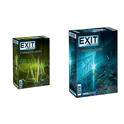 Devir Exit: El Laboratorio Secreto, Ed. Español (Bgexit3) + Exit: El Tesoro Hundido, Ed. Español (Bgexit7)