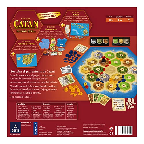 Devir Extra Incluye, Catan Navegantes y Dos mapas, Color (BGCATXSP)