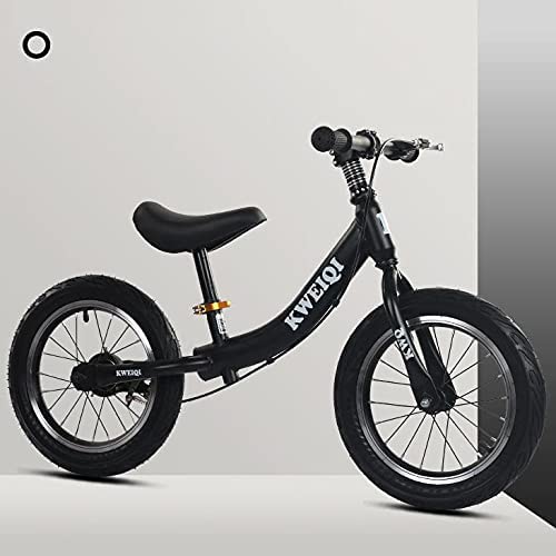 DFBGL Bicicleta de Equilibrio Ligera Rueda Trasera Ajustable de 14 Pulgadas Freno de aleación Bicicleta de Empuje Manual para niños Neumáticos Bicicleta de Entrenamiento sin Pedales