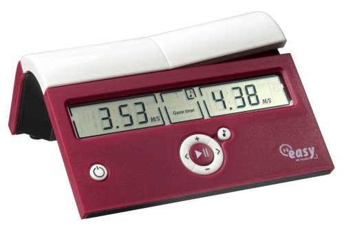 Dgt Easy Crimson Cruz, Reloj de ajedrez digital, rojo