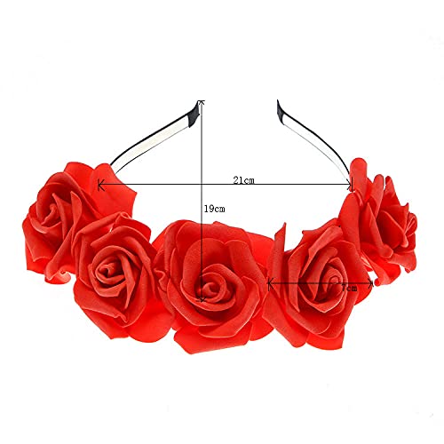 Diadema De Navidad Para Adultos Una Variedad De Estilos De Accesorios Para El Cabello Flores De Espuma Accesorios Para El Cabello De Navidad Diademas De Halloween Diademas Rojas