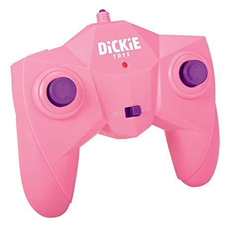 Dickie Toys Pink Drivez RC Candy Flippy - Coche de Juguete teledirigido con Mando a Distancia, hasta 8 km/h, para niños y niñas, Iluminado, a Partir de 6 años, 28 cm, Color Rosa y Turquesa