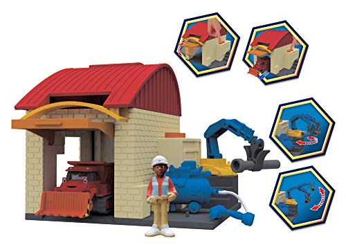 Dickie Toys The Builder 203133011 - Juego de Garaje para Juegos (10 x 12 cm), diseño de Bob el Constructor