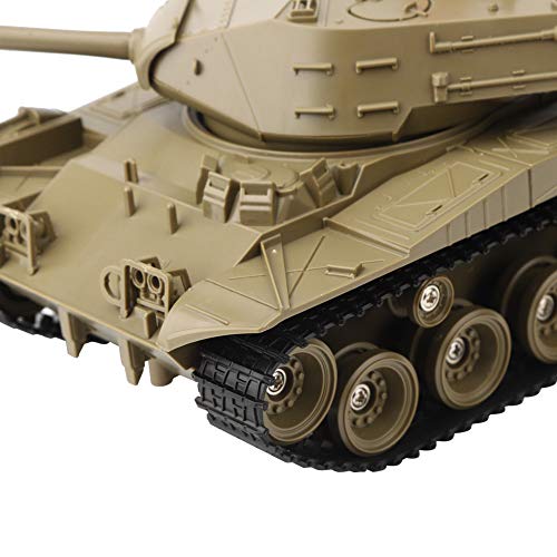 Dilwe 1/30 Tanque RC, 2.4Ghz Modelo de Tanque de Vehículo de Control Remoto Toy Fort 270 Grados Gira Apto para Niños Kid Toy Gift(Verde)