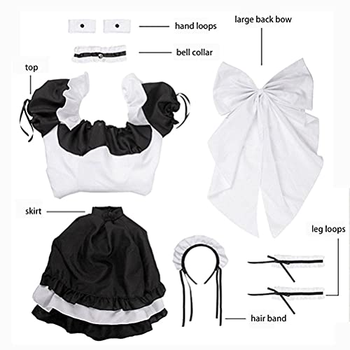 Disfraces de sirvienta de Lolita Nikki Dress UP Game Disfraz de cosplay Disfraz de sirvienta de chocolate blanco y negro Disfraz de sirvienta de Halloween Disfraz de cosplay de fiesta Disfraz