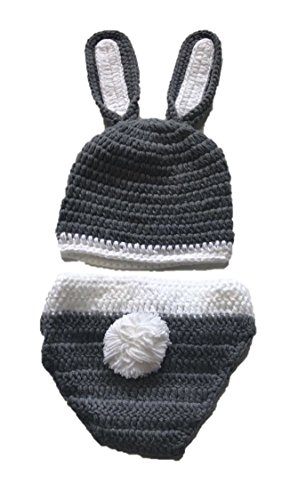 Disfraz de ganchillo con gorro a juego, ideal para sesión de fotos de bebés recién nacidos