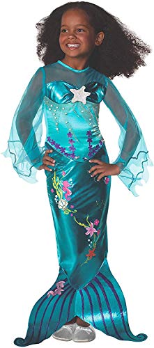 Disfraz de Sirenita - Sirena - Azul - Talla 128 (6-8 años)