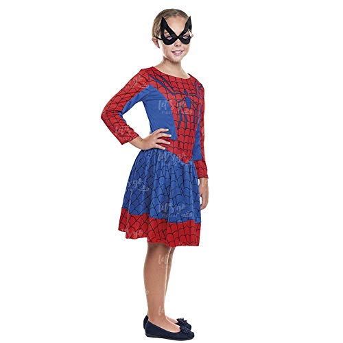 Disfraz Heroína Arácnida Spider Niña Disfraz Superhéroe Niña (Talla 3-4 años) (+ Tallas)