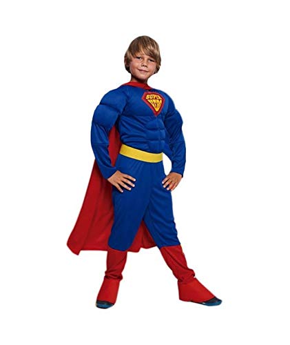 Disfraz Superhéroe Súper Niño con Capa【Tallas Infantiles】[Talla 3-4 años] | Disfraces Niños Superhéroes con Capa Antifaz Cosplay Héroes para Carnaval Halloween Cumpleaños Fiesta Disfraces