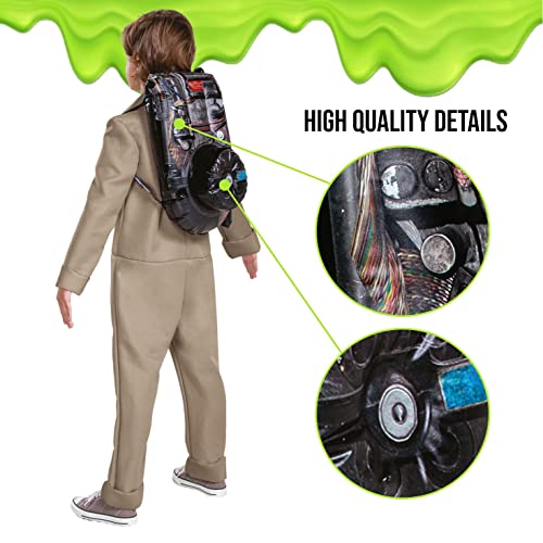 Disguise Disfraz de Cazafantasmas Niños y Mochila Hinchable de Protones, Disfraz Halloween Niño Disponible en Talla Única