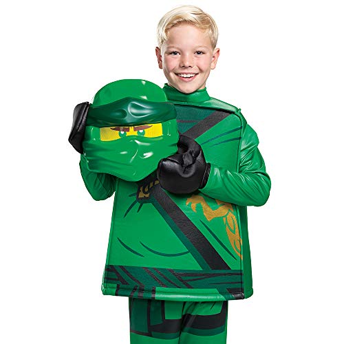 Disguise Disfraz Ninjago Verde Niño Deluxe, Disfraz Superhéroe Niño Disponible En Talla L