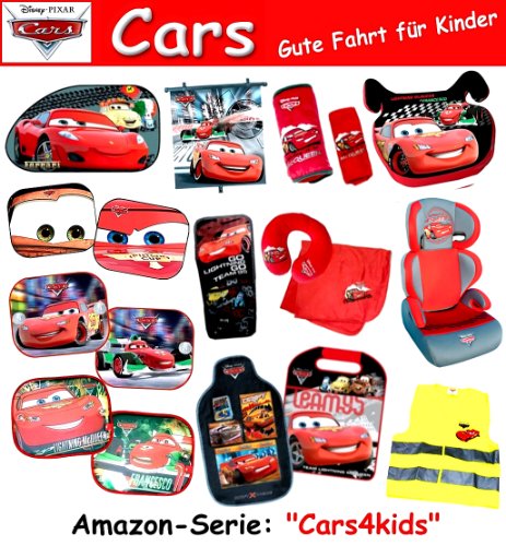 Disney 25934 Cars - Organizador de Juguetes para Respaldo de Asiento de Coche (Reversible), Color Negro, diseño del Rayo Mcqueen