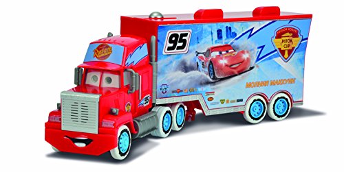 Disney Cars - Camión RC Ice Racing Mack, teledirigido, Color Rojo y Azul (Mattel 3089593)