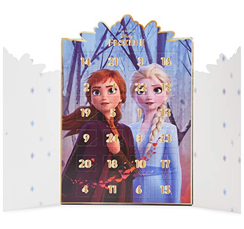 Disney Frozen Calendario Adviento, Calendario de Adviento 2021 de Joyas, Incluye 24 Sorpresas con Anna y Elsa Colgantes Pulsera Collar, Advent Calendar Para Niñas