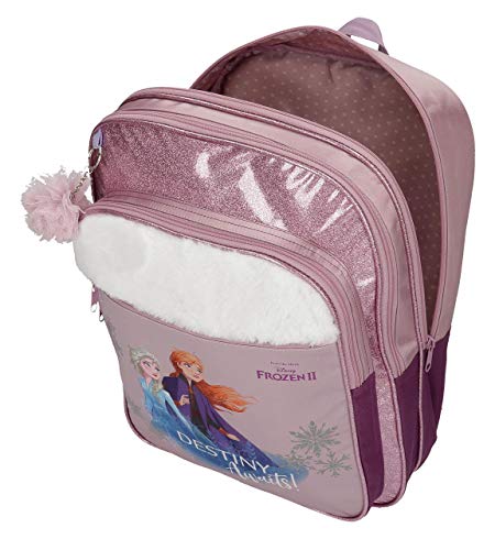 Disney Frozen Destiny Awaits Mochila con Carro Morado 32x42x15 cms Poliéster 20.16L