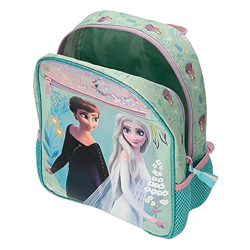 Disney Frozen Follow Your Dreams Mochila Adaptable Azul 23x28x10 cms Poliéster 6,44L