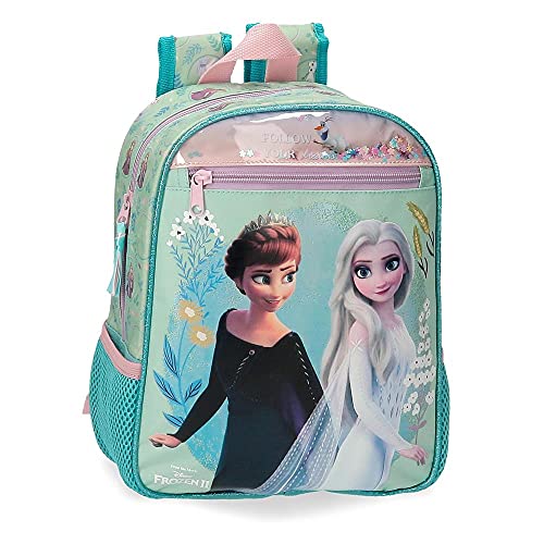 Disney Frozen Follow Your Dreams Mochila Adaptable Azul 23x28x10 cms Poliéster 6,44L