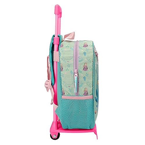 Disney Frozen Follow Your Dreams Mochila con Carro Azul 23x28x10 cms Poliéster 6,44L