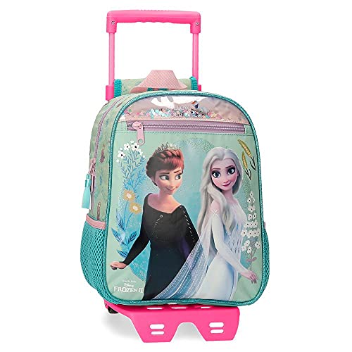 Disney Frozen Follow Your Dreams Mochila con Carro Azul 23x28x10 cms Poliéster 6,44L