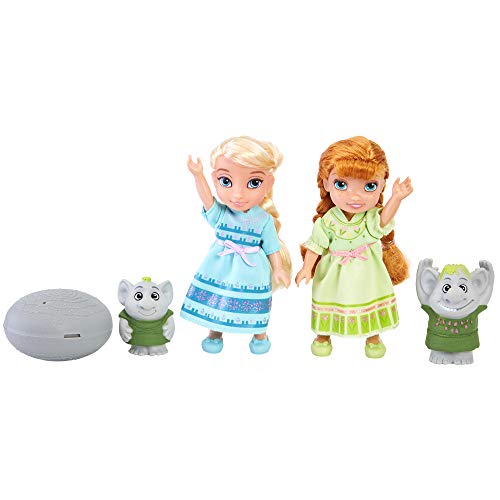 Disney Frozen Petite Surprise Trolls Gift Set Anna Elsa Doll Exclusive by