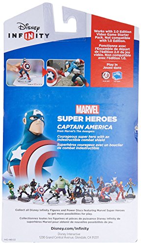 Disney Infinity: Marvel Super Heroes (2.0 Edition) Captain America Figure - Not Machine Specific by Disney Infinity