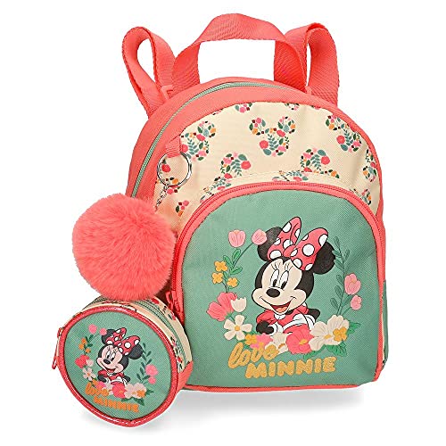 Disney Minnie Golden Days Mochila Guardería Multicolor 19x23x8 cms Poliéster 3,5L