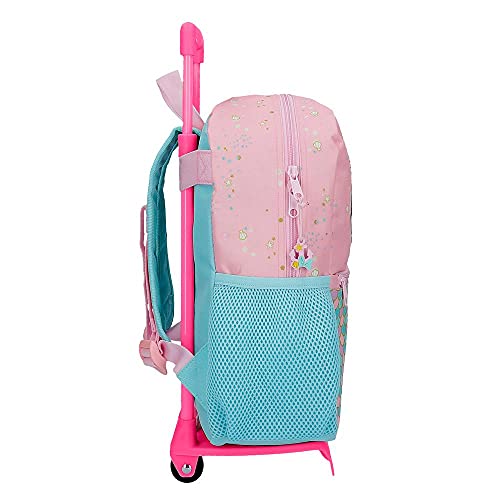 Disney Minnie Mermaid Mochila con Carro Rosa 25x32x12 cms Poliéster 9.6L