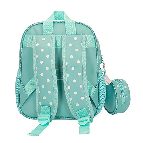 Disney Minnie Rainbow Mochila Guardería Verde 21x25x10 cms Poliéster 5,75L