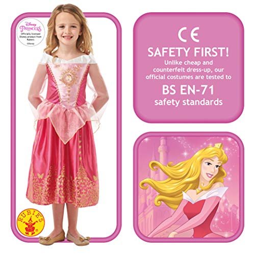 Disney Princess - Disfraz Bella Durmiente Classic DLX Inf, Multicolor, S (Rubies 640714-S)