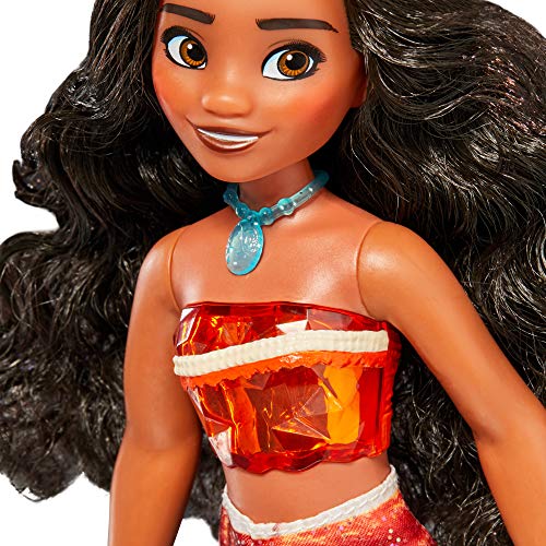 Disney Princess Royal Shimmer Moana, muñeca de Moda con Falda y Accesorios, Juguete para niños a Partir de 3 años, Multicolor (Hasbro F0906ES3)