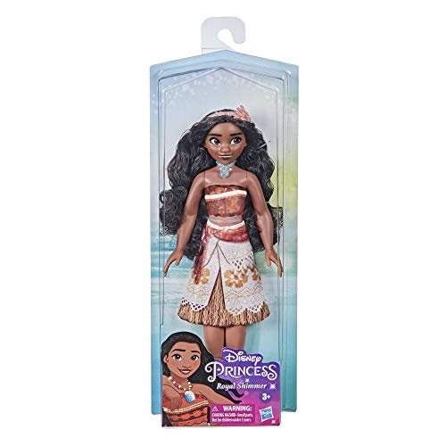 Disney Princess Royal Shimmer Moana, muñeca de Moda con Falda y Accesorios, Juguete para niños a Partir de 3 años, Multicolor (Hasbro F0906ES3)