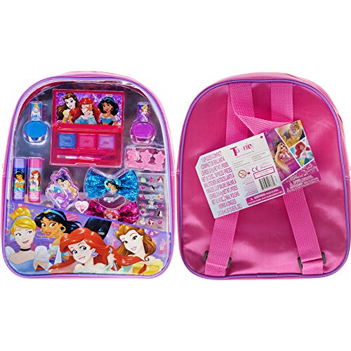 Disney Princess - Townley Girl Conjunto De Mochila Cosmética Princesa De Disney, 11 Ct |Princesa De Disney|