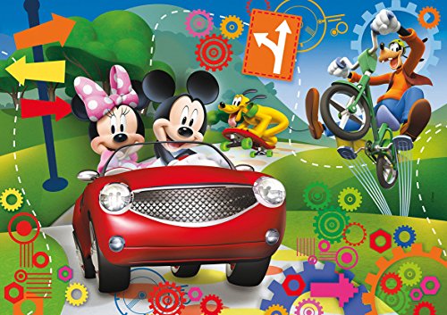 Disney - Puzzle 3D, 104 Piezas, con Gafas, diseño Mickey Club House (Clementoni 206056)