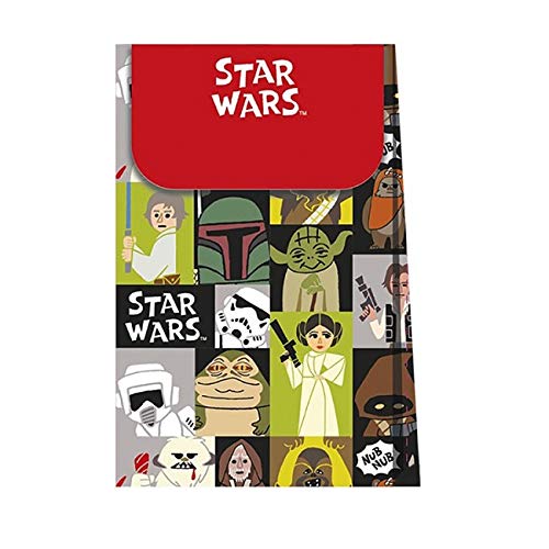 Disney Star Wars- Bolsas de papel, 6 unidades, Color negro (Procos Partyware 79203)