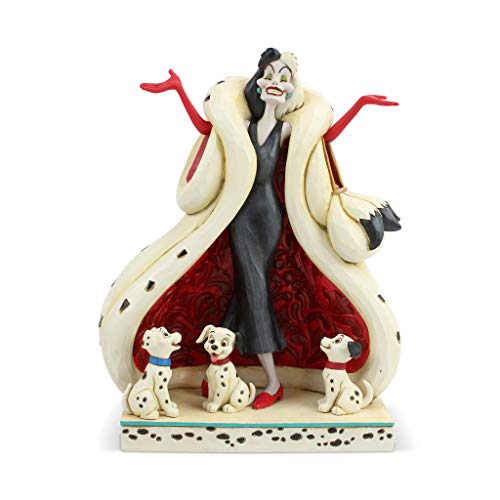 Disney Traditions, Figura de Cruella De Vil de "101 Dalmatas", para coleccionar, Enesco