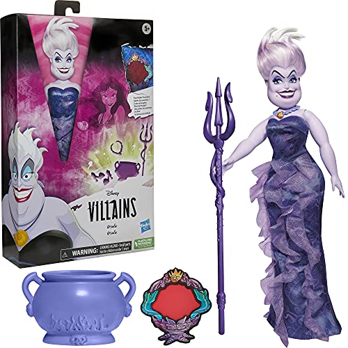 Disney Villains - Úrsula - Muñeca con Accesorios y Ropa removible - Juguete Villains - A Partir de 5 años