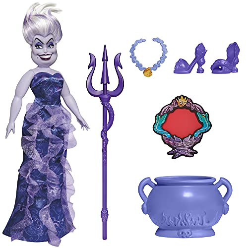 Disney Villains - Úrsula - Muñeca con Accesorios y Ropa removible - Juguete Villains - A Partir de 5 años