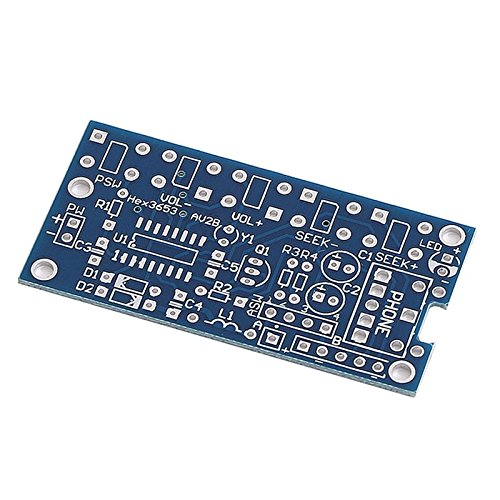 DIY Kits Electrónicos 76MHz-108MHzStereo Receptor de Radio FM PCB Módulo inalámbrico