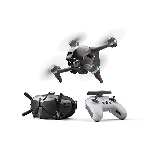 DJI FPV Combo + Care Refresh (Auto-activated)- Drone, Quadcopter, OcuSync 3.0 HD Transmisión, 4k Vídeo, Experiencia de Vuelo Inmersiva, Súper Gran Angular de 150°, Con Care Refresh